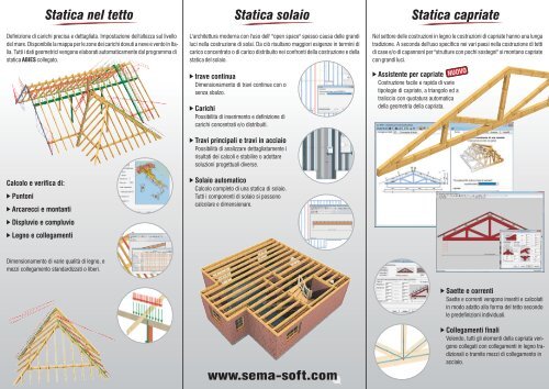 Statica nel tetto Statica capriate Statica solaio - Sema