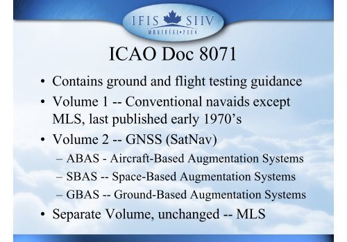 ICAO Document 8071 - Nav Canada