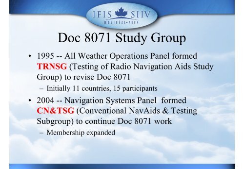 ICAO Document 8071 - Nav Canada