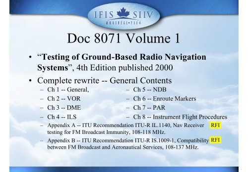 ICAO Document 8071 - Nav Canada