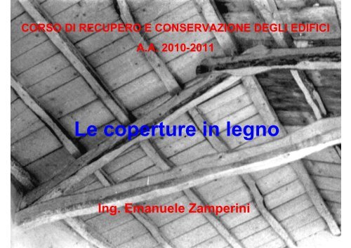 Le coperture in legno - Università degli Studi di Pavia