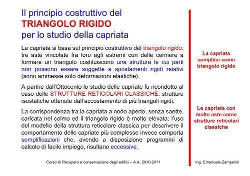 Le coperture in legno - Università degli Studi di Pavia