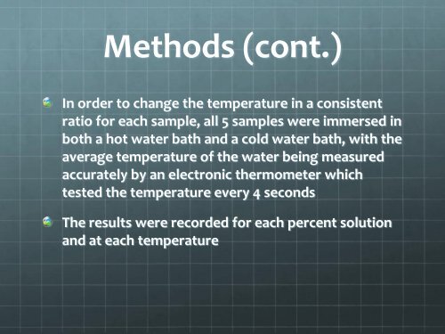 The effect of temperature on the absorbance of ... - Woodbridge High