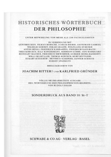 historisches worterbuch der philosophie - Back to onnasch.eu