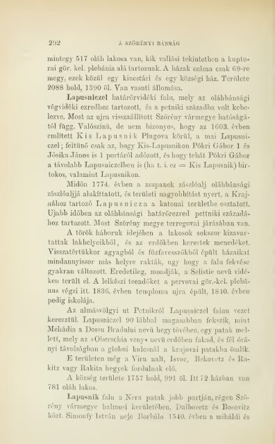 A Szörényi bánság és Szörény vármegye története - MEK