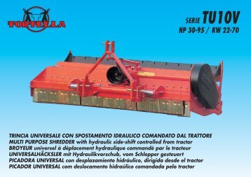 serie tu10 hp 30-95 / kw 22-70 - Tortella