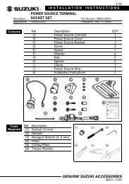 genuine suzuki accessories power source terminal ... - Shopatron