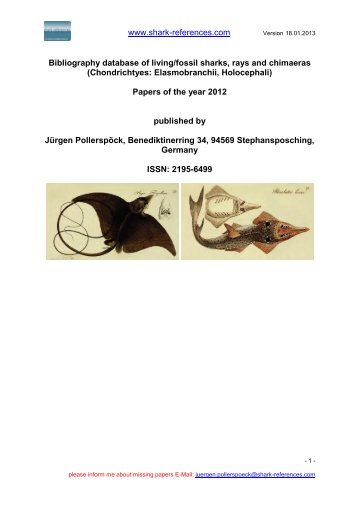 Papers of the year 2012 - Shark-References