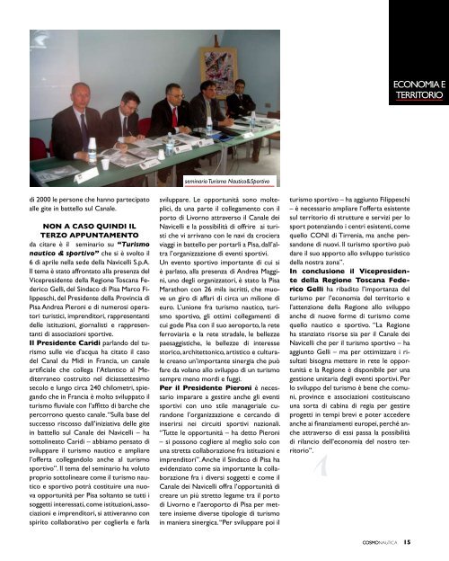 4 COSMONAUTICA-(giugno - luglio 2009) - Consorzio Nautica Pisana