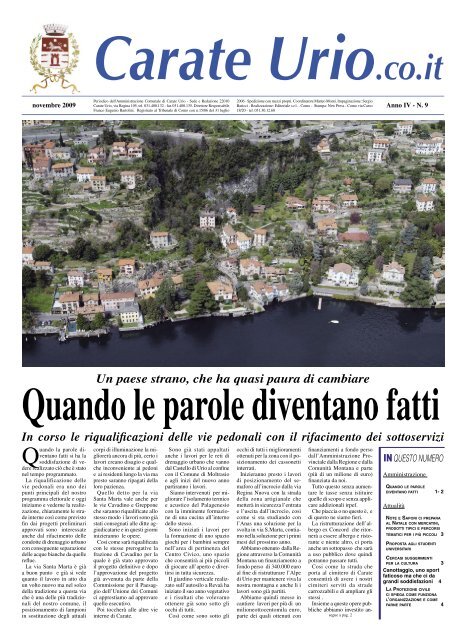 Carate Urio.co.it - Comune di Bellagio