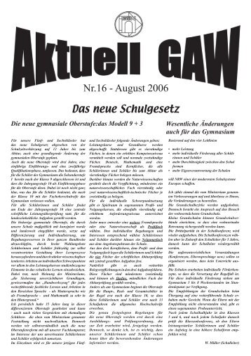 gaw aktuell, Ausgabe 16, 09-06 - Gymnasium am Wirteltor Düren