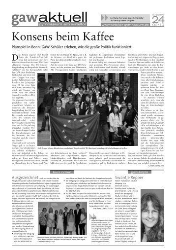 gaw aktuell, Ausgabe 24, 01-10 - Gymnasium am Wirteltor Düren