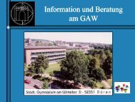 G8 - Gymnasium am Wirteltor Düren