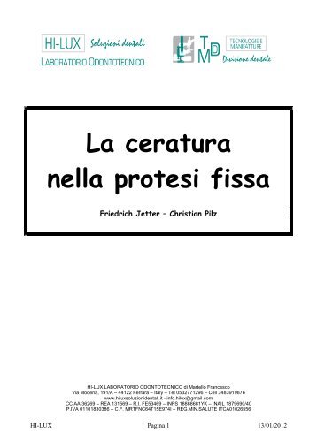 La ceratura nella protesi fissa - hiluxsoluzionidentali.it