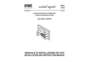 1332-70 interfaccia stampante urmet.pdf - Da.Ca. Electric