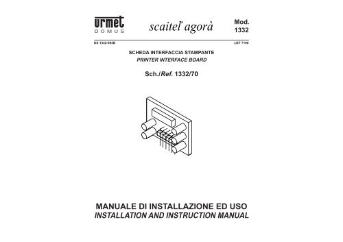 1332-70 interfaccia stampante urmet.pdf - Da.Ca. Electric