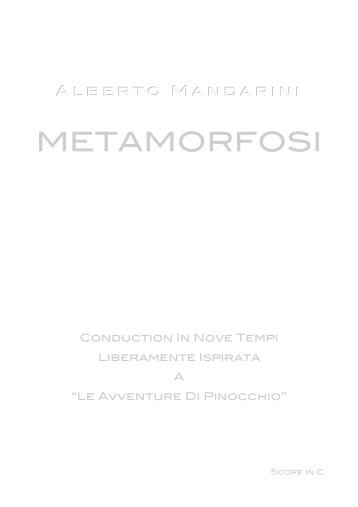 METAMORFOSI SCORE IN C.pdf - Alberto Mandarini