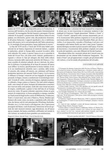 La Lanterna n° 99 settembre 2012 - Fondazione Sanguanini