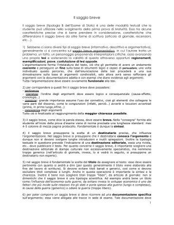 Il saggio breve - Liceo scientifico Mericianum