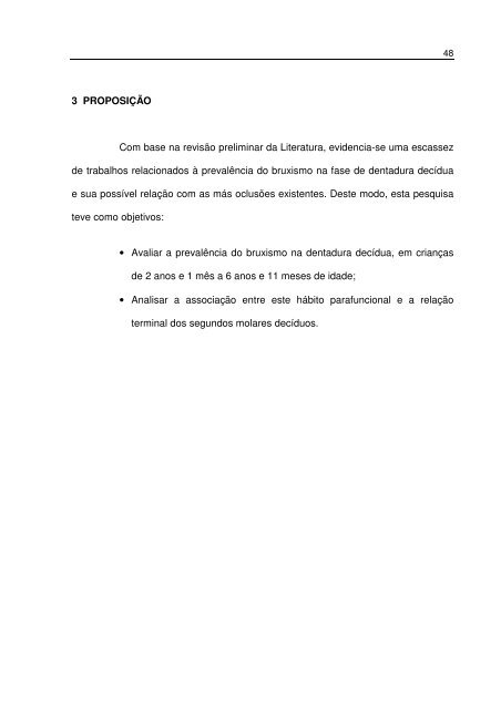 Avaliação da prevalência do bruxismo infantil e sua relação ... - Unicid