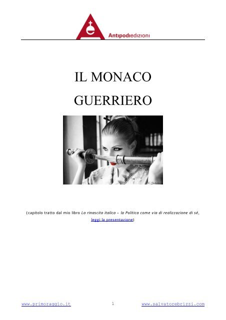 Salvatore Brizzi - Il monaco-guerriero - Primo Raggio