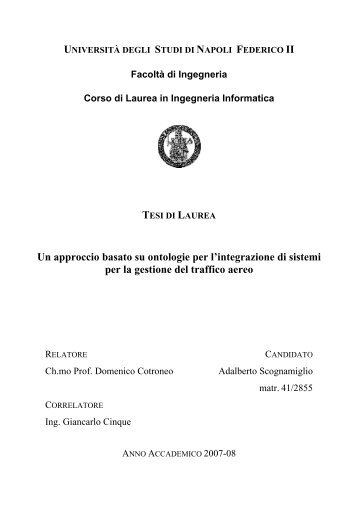 download tesi - MobiLab - Università degli Studi di Napoli Federico II