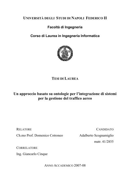 download tesi - MobiLab - Università degli Studi di Napoli Federico II