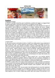 APRILE 2004 Viaggio sulle Ande peruviane D I A R I O 10 ... - utenti