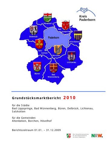 Grundstücksmarktbericht 2010 - Kreis Paderborn