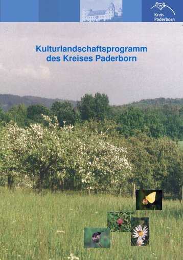 Richtlinie für das Kulturlandschaftsprogramm des Kreises Paderborn