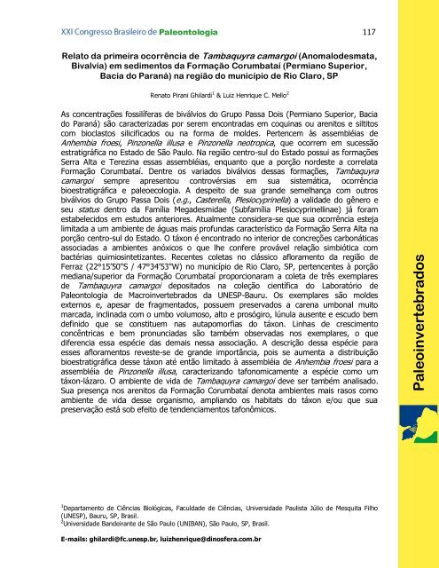 Livro de Resumos - Dinossauros do Maranhão