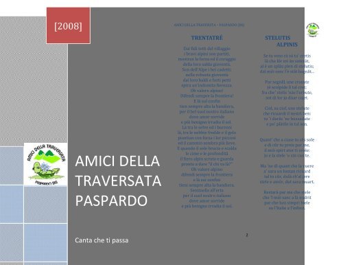 clicca qui per scaricare il file .pdf - Amici della Traversata Alpina di ...