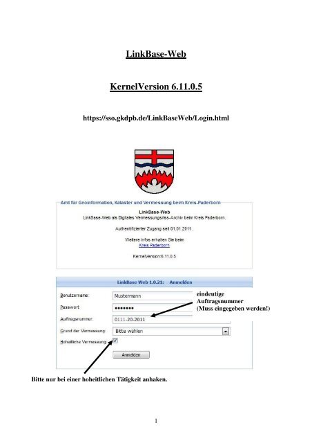 Anleitung LinkBase-Web - Kreis Paderborn