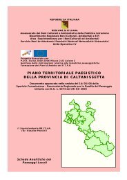 piano territoriale paesistico della provincia di caltanissetta - CRIEA