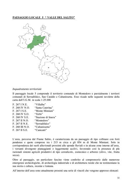 piano territoriale paesistico della provincia di caltanissetta - CRIEA