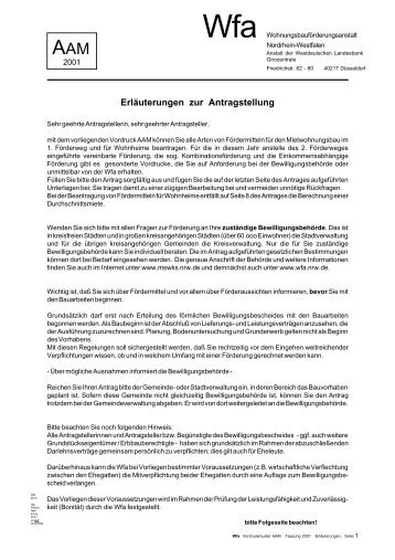 Erläuterungen zur Antragstellung