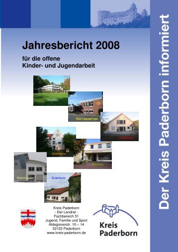 Jahresbericht offene Kinder- und Jugendarbeit 2008 - Kreis Paderborn