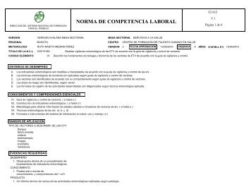 NORMA DE COMPETENCIA LABORAL - Sena