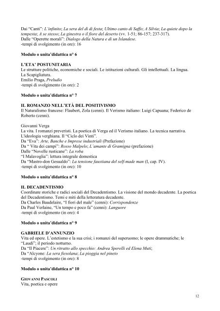 Documento del Consiglio di Classe Classe 5B Liceo delle Scienze ...