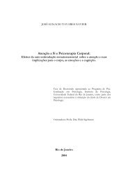 Atenção a Si e Psicoterapia Corporal: - UFRJ