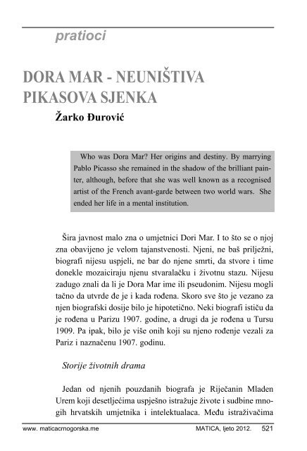 21 zarko djurovic.pdf - Matica crnogorska
