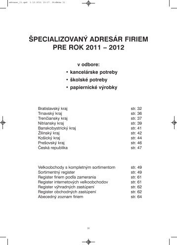 Sortimentný adresár firiem - autrata.sk