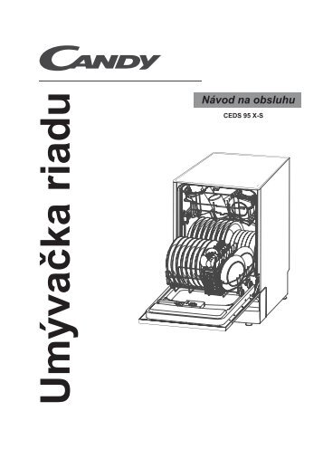 CANDY-CEDS95X-S-Instructaion Manual-sk.indd