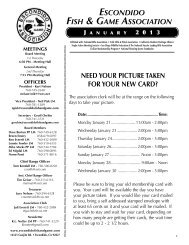 January - Escondido Fish and Game Association