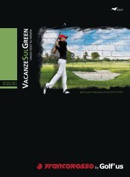 Catalogo Golf di Francorosso - MC Viaggi