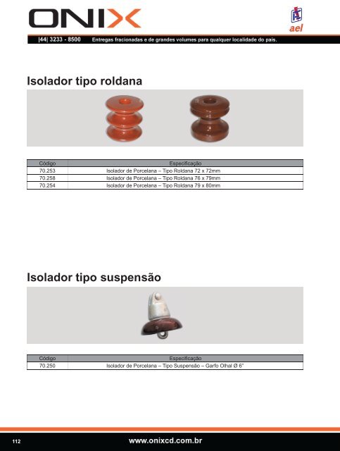 Catálogo Técnico - Acessórios - Onix