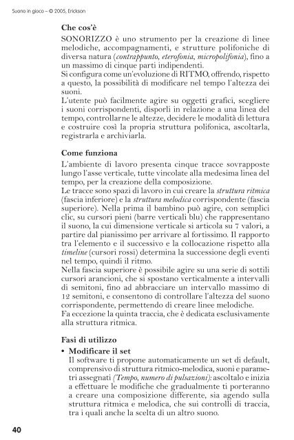 Suono in gioco - Edizioni Centro Studi Erickson