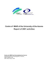 relatório actividades de j - DOP/UAç - Universidade dos Açores
