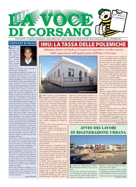 Dicembre 2012 - La Voce di Corsano