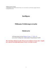 5. Intelligenz: Mühsame Erklärungsversuche - Wissiomed.de